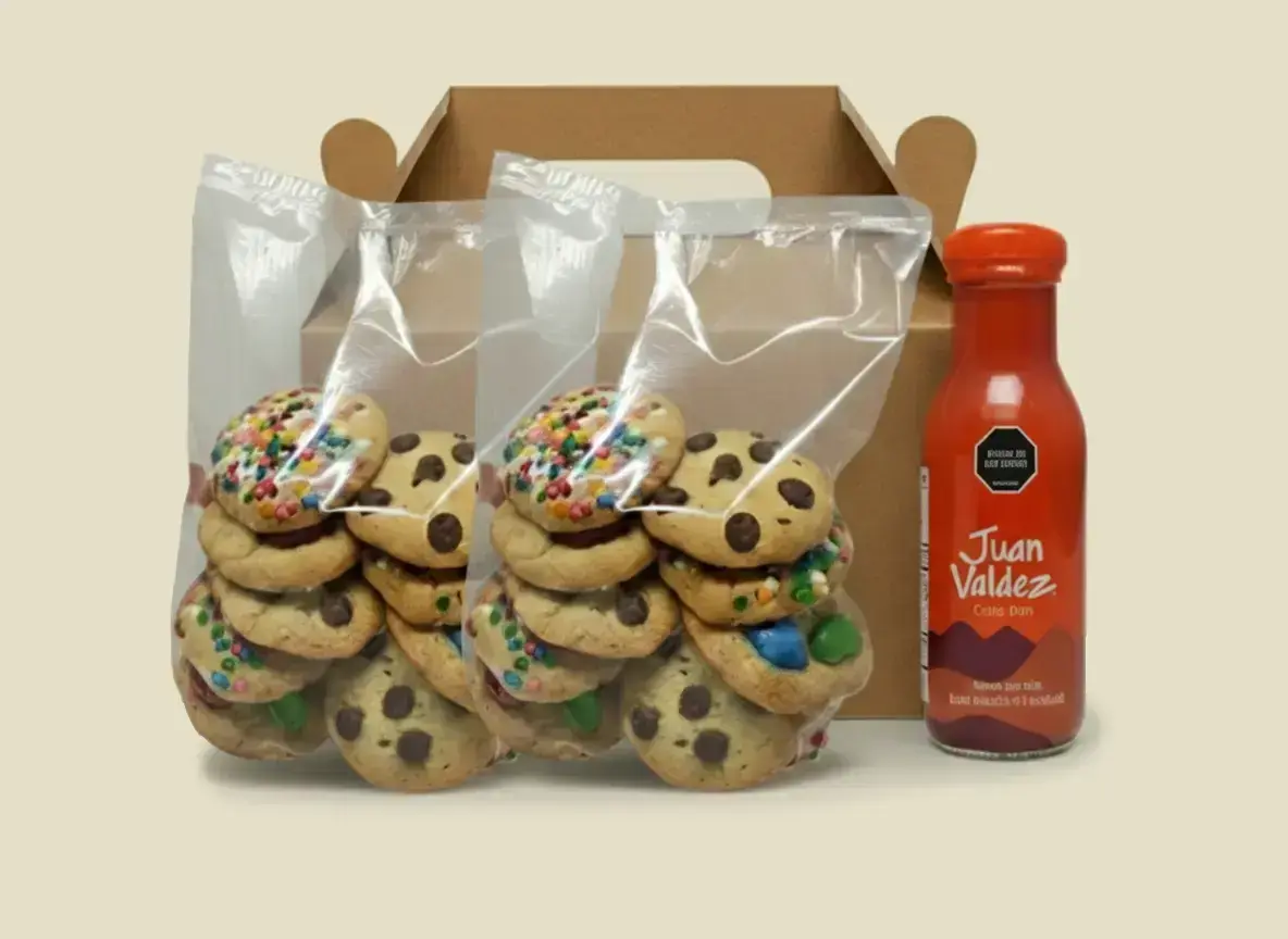 Combo Deleite galletas artesanales con café Juan Valdez o Té Hatsu MisajoCookies Cali