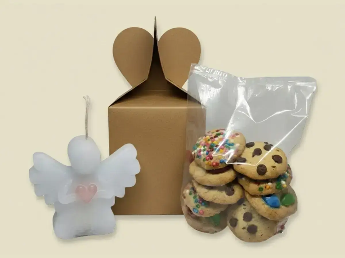 Combo Dulce galletas artesanales con vela aromática MisajoCookies Cali